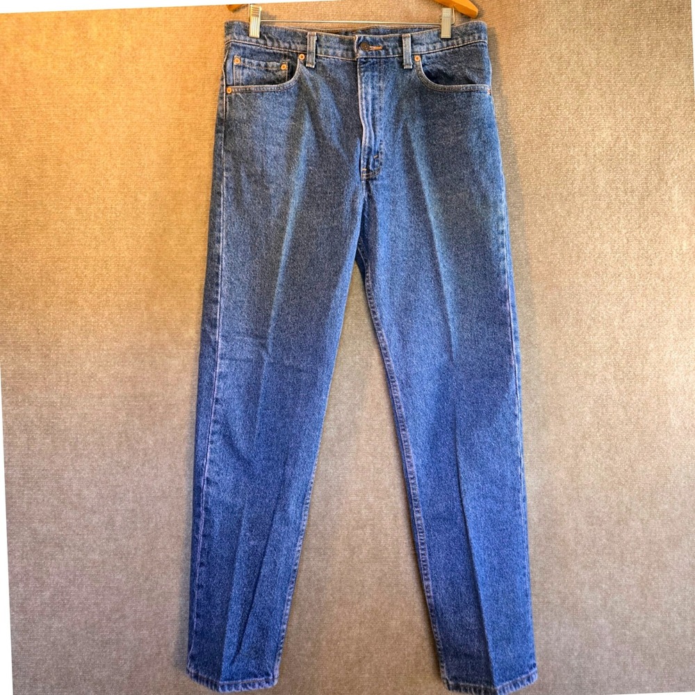 Vintage 90's Levis 505 Regular Fit Jeans Men 36x31 Blue Medium Wash Made in‎ USA